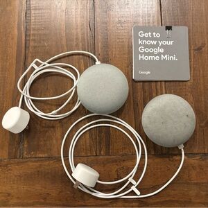 Google Home Mini Duo in Light Gray